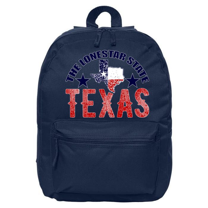 Texas Motto The Lone Star State 16 in Basic Backpack