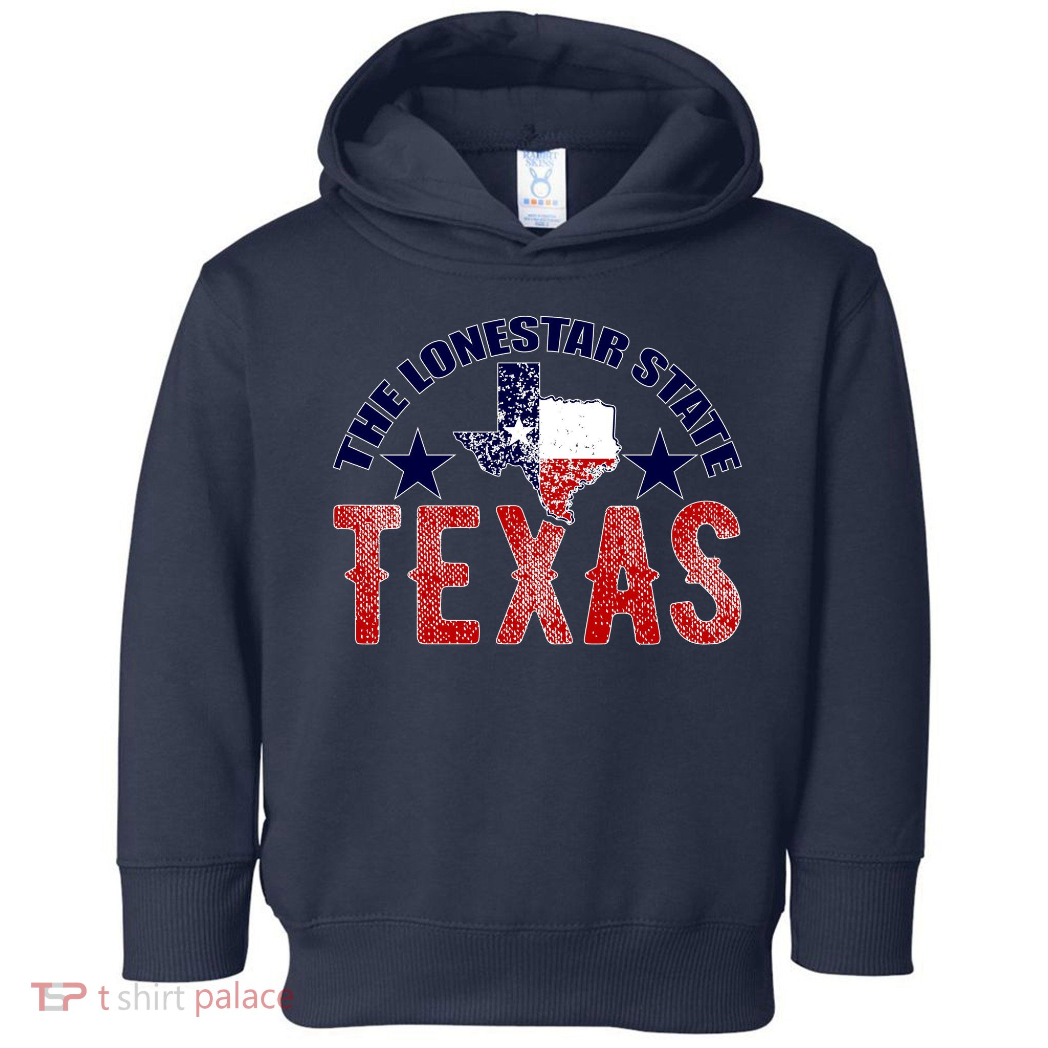 Texas Motto The Lone Star State Toddler Hoodie