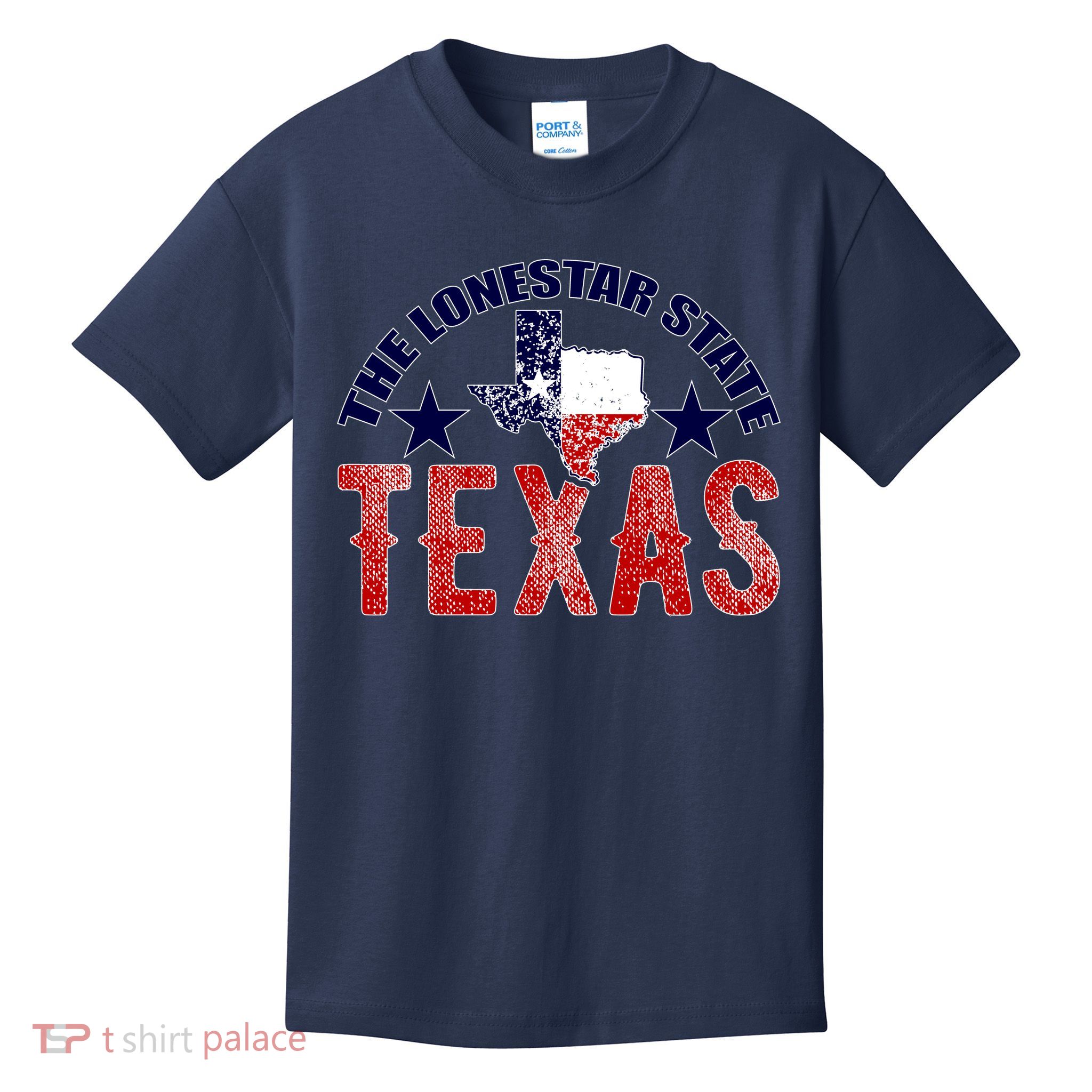 Texas Motto The Lone Star State Kids T-Shirt