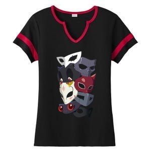 Thieves Masks Ladies Halftime Notch Neck Tee