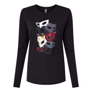 Thieves Masks Womens Cotton Relaxed Long Sleeve T-Shirt