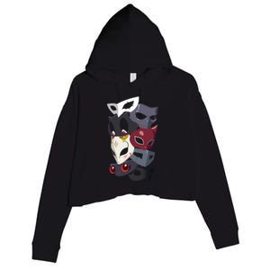 Thieves Masks Crop Fleece Hoodie