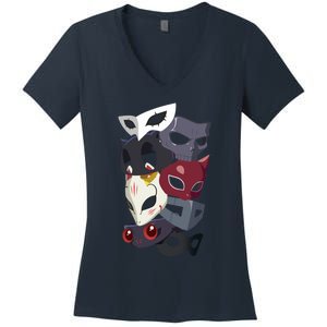 Thieves Masks Women's V-Neck T-Shirt