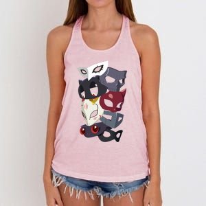 Thieves Masks Women's Knotted Racerback Tank