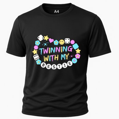 Twin Matching Twins Day Friend Twinning With My Bestie Twin Cooling Performance Crew T-Shirt