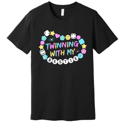 Twin Matching Twins Day Friend Twinning With My Bestie Twin Premium T-Shirt