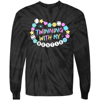 Twin Matching Twins Day Friend Twinning With My Bestie Twin Tie-Dye Long Sleeve Shirt