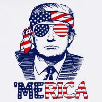 Trump 'Merica ,Trump Funny 4th of July Toddler T-Shirt