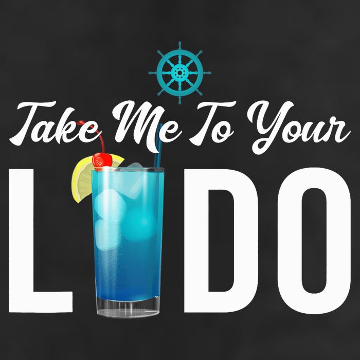 Take Me To Your Lido Cruise Essentials Ship Life Wear Gifts 7 Panel Mesh Trucker Snapback Hat