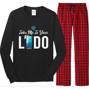 Take Me To Your Lido Cruise Essentials Ship Life Wear Gifts Long Sleeve Pajama Set