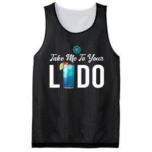 Take Me To Your Lido Cruise Essentials Ship Life Wear Gifts Mesh Reversible Basketball Jersey Tank