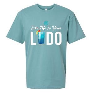 Take Me To Your Lido Cruise Essentials Ship Life Wear Gifts Sueded Cloud Jersey T-Shirt