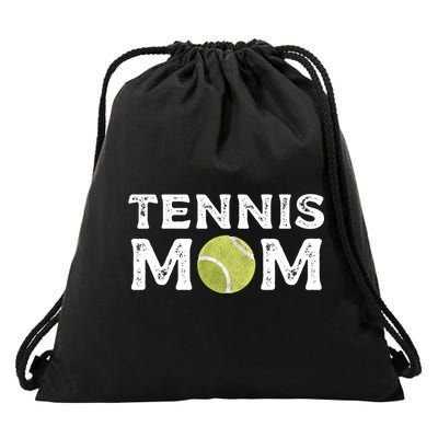 Tennis Mom Tennis Playing Coach Gift Drawstring Bag