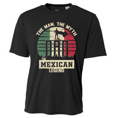 The Man The Myth The Mexican Legend Dad Cooling Performance Crew T-Shirt