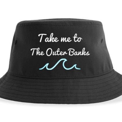 Take Me To The North Carolina Beach Obx Sustainable Bucket Hat