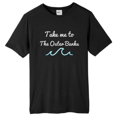 Take Me To The North Carolina Beach Obx Tall Fusion ChromaSoft Performance T-Shirt