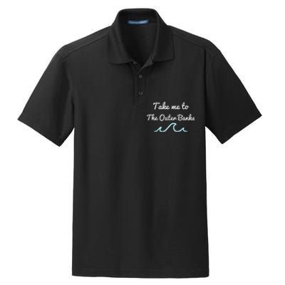 Take Me To The North Carolina Beach Obx Dry Zone Grid Polo