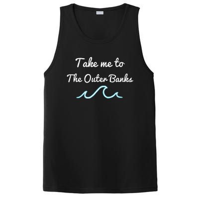 Take Me To The North Carolina Beach Obx PosiCharge Competitor Tank