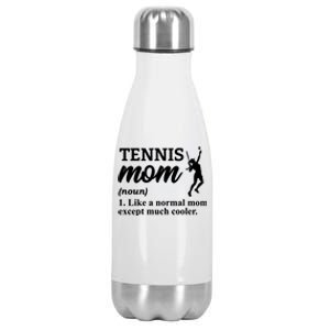 Tennis Mom Tennis Rackets Tennis Player Meaningful Gift Stainless Steel Insulated Water Bottle