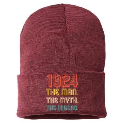 The Man The Myth The Legend 1924 100th Birthday Sustainable Knit Beanie