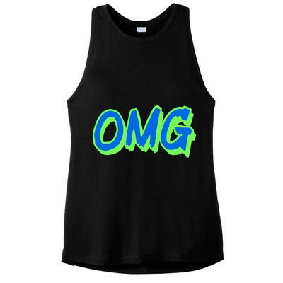 The Mest Team Wearing Omg Ladies PosiCharge Tri-Blend Wicking Tank