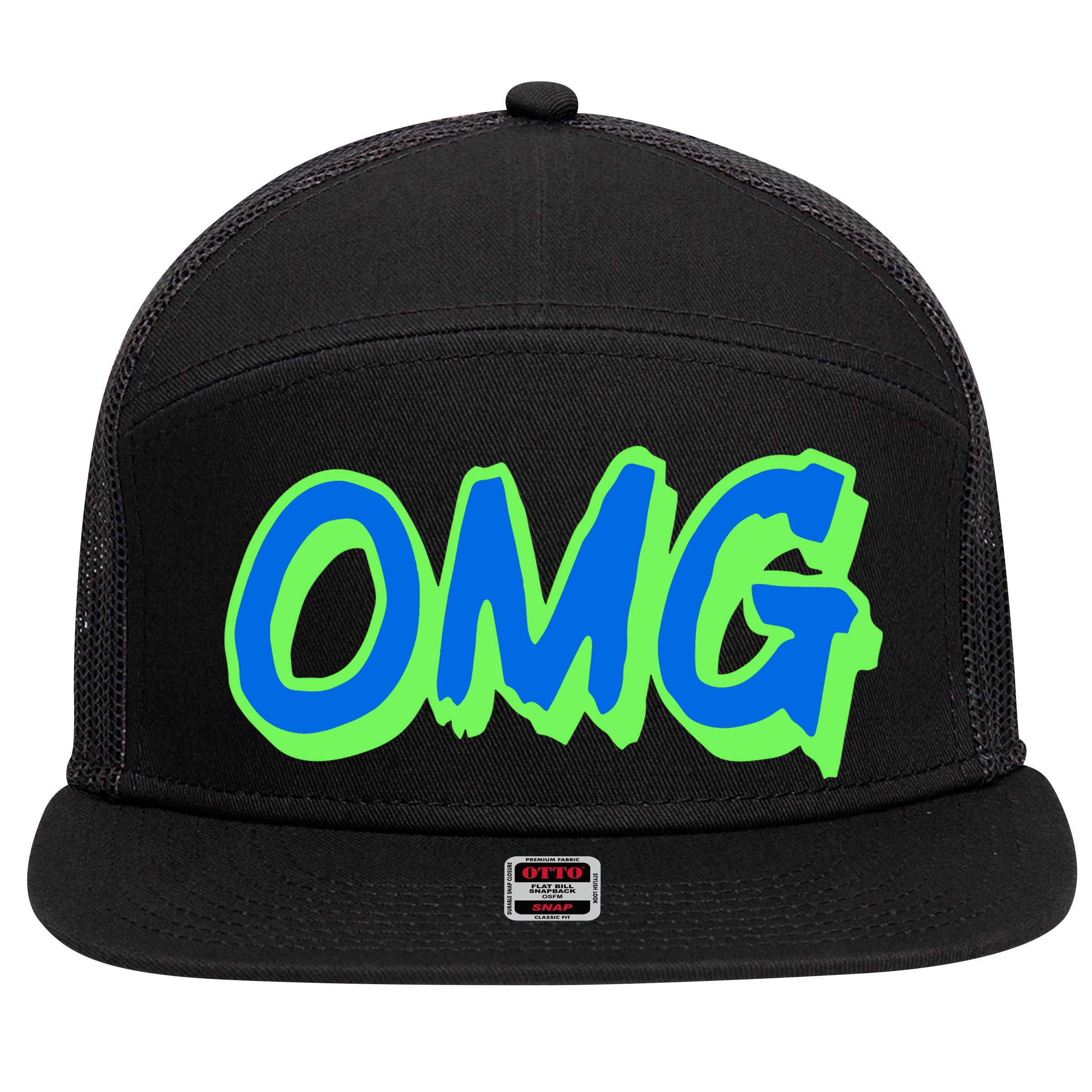 The Mest Team Wearing Omg 7 Panel Mesh Trucker Snapback Hat