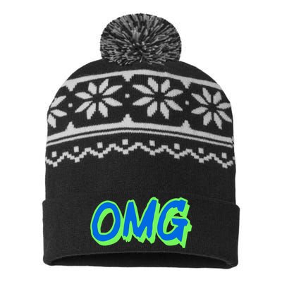 The Mest Team Wearing Omg USA-Made Snowflake Beanie