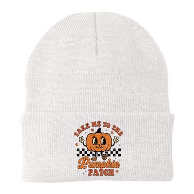 Take Me To The Pumpkin Patch Autumn Fall Thanksgiving Retro Knit Cap Winter Beanie