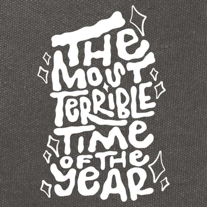 The Most Terrible Time Of The Year Anti Christmas Cotton Canvas Backpack