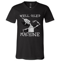 Tin Man T Art Well Oiled Machine Retro Wizard Of Oz V-Neck T-Shirt