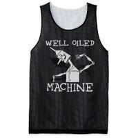 Tin Man T Art Well Oiled Machine Retro Wizard Of Oz Mesh Reversible Basketball Jersey Tank