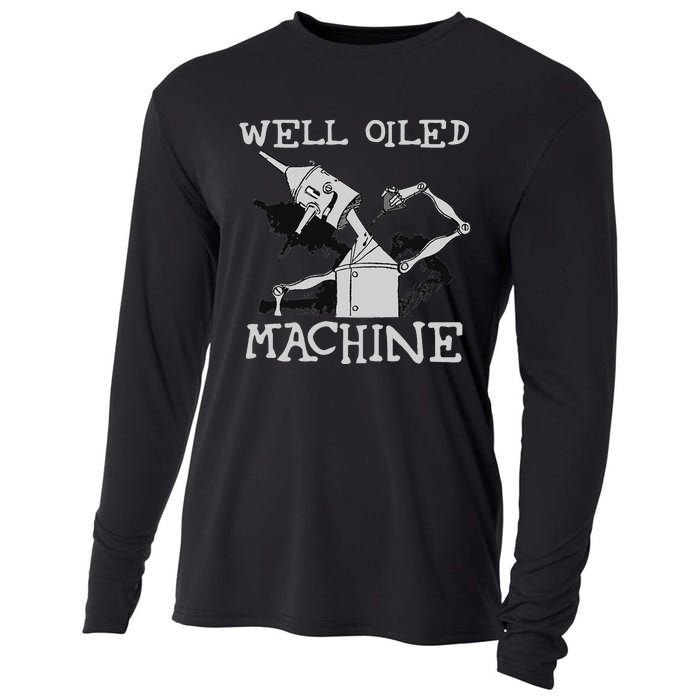 Tin Man T Art Well Oiled Machine Retro Wizard Of Oz Cooling Performance Long Sleeve Crew