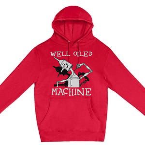 Tin Man T Art Well Oiled Machine Retro Wizard Of Oz Premium Pullover Hoodie