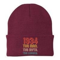 The Man The Myth The Legend 1934 90th Birthday Knit Cap Winter Beanie