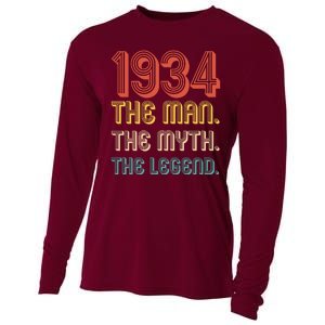 The Man The Myth The Legend 1934 90th Birthday Cooling Performance Long Sleeve Crew