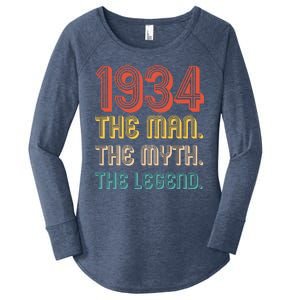 The Man The Myth The Legend 1934 90th Birthday Women's Perfect Tri Tunic Long Sleeve Shirt