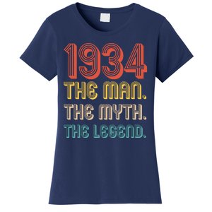 The Man The Myth The Legend 1934 90th Birthday Women's T-Shirt