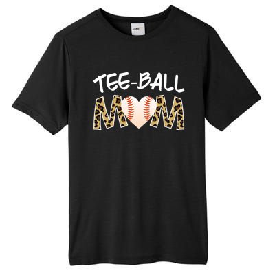 Teeball Mom Tball Mom Novelty Leopard Funny T Ball Cool Gift Tall Fusion ChromaSoft Performance T-Shirt