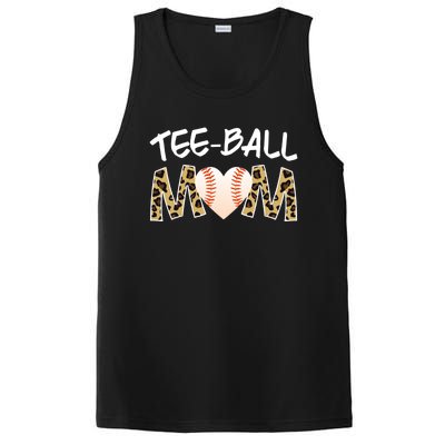 Teeball Mom Tball Mom Novelty Leopard Funny T Ball Cool Gift PosiCharge Competitor Tank