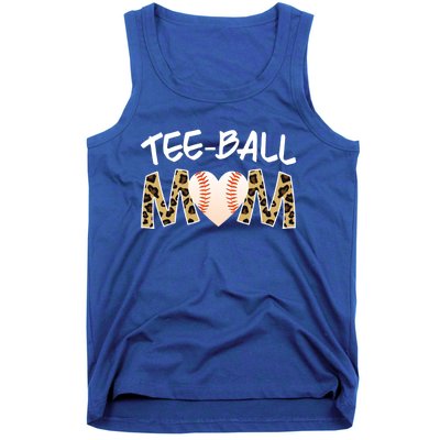 Teeball Mom Tball Mom Novelty Leopard Funny T Ball Cool Gift Tank Top