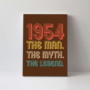 The Man The Myth The Legend 1954 70th Birthday Canvas