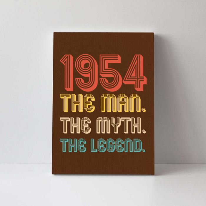 The Man The Myth The Legend 1954 70th Birthday Canvas