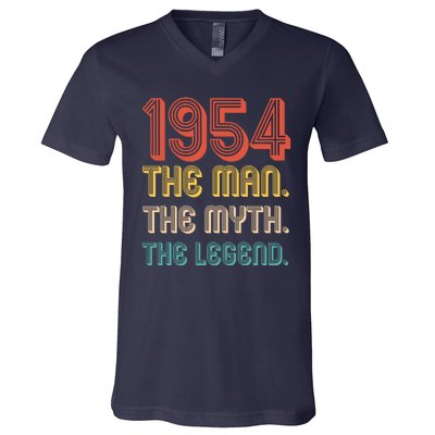 The Man The Myth The Legend 1954 70th Birthday V-Neck T-Shirt