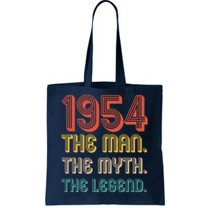 The Man The Myth The Legend 1954 70th Birthday Tote Bag