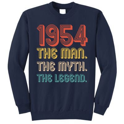 The Man The Myth The Legend 1954 70th Birthday Tall Sweatshirt