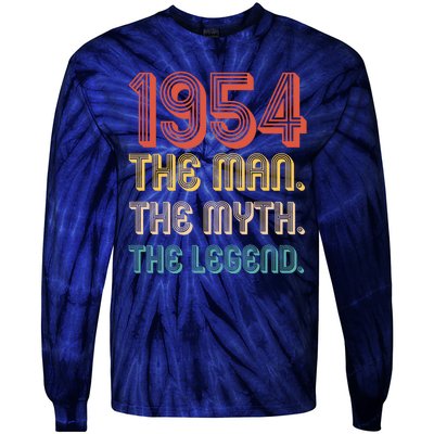 The Man The Myth The Legend 1954 70th Birthday Tie-Dye Long Sleeve Shirt