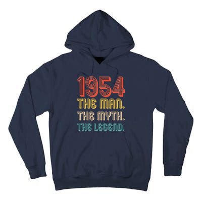 The Man The Myth The Legend 1954 70th Birthday Tall Hoodie