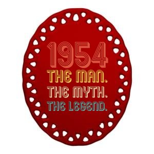 The Man The Myth The Legend 1954 70th Birthday Ceramic Oval Ornament