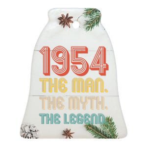 The Man The Myth The Legend 1954 70th Birthday Ceramic Bell Ornament