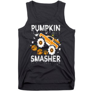 Thanksgiving Monster Truck Pumpkin Smasher Tank Top